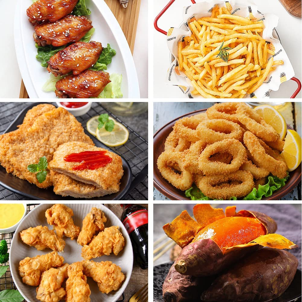 3-layers Air Fryer Rack Stainless Steel Stackable Grid Grilling Drying Steam For Air Fryer Basket Tray Air Fryer Accessories