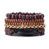 Unisex Handmade Woven Leather Bracelet - European and American Style Jewelry