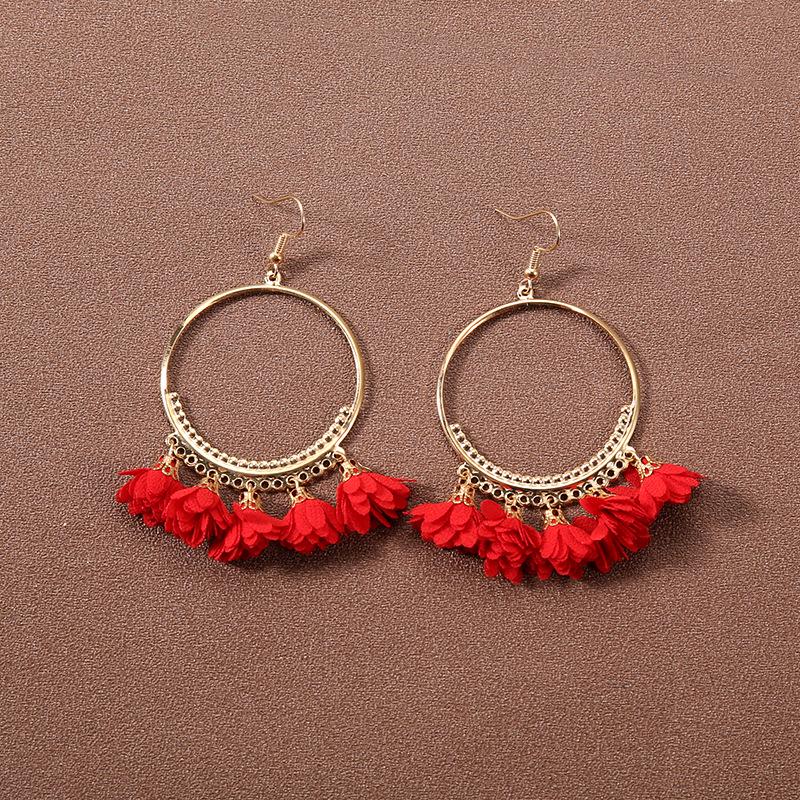 Handmade Retro Bohemian Ethnic Tassel Earrings for Women, Long Thai Style