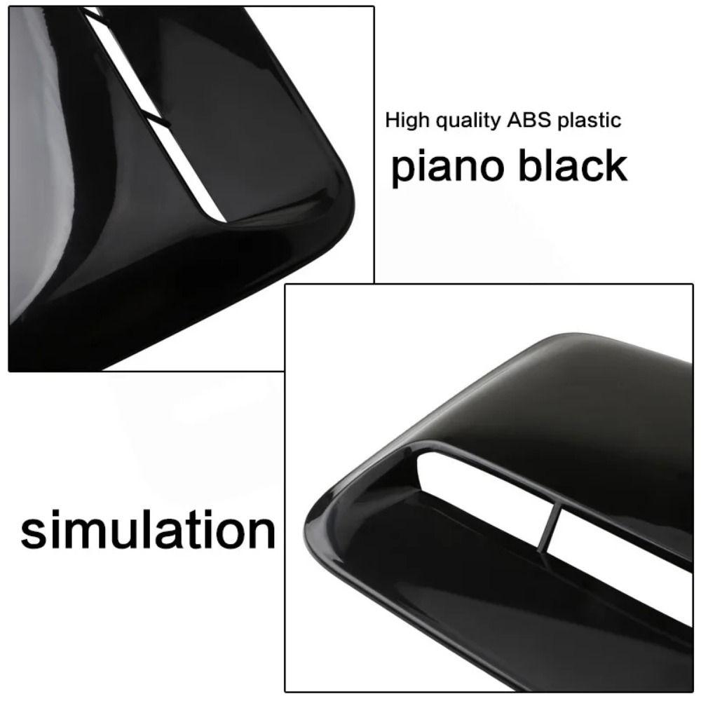 Auto Exterior Car Air Flow Intake Hood Universal High Reliability Hood Scoop Decorative Trim Carbon Fiber Dummy Bonnet Vent