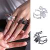 Zinc Zinc Alloy Open Ring Black Color Finger Ring Retro Spider Ring  Girl