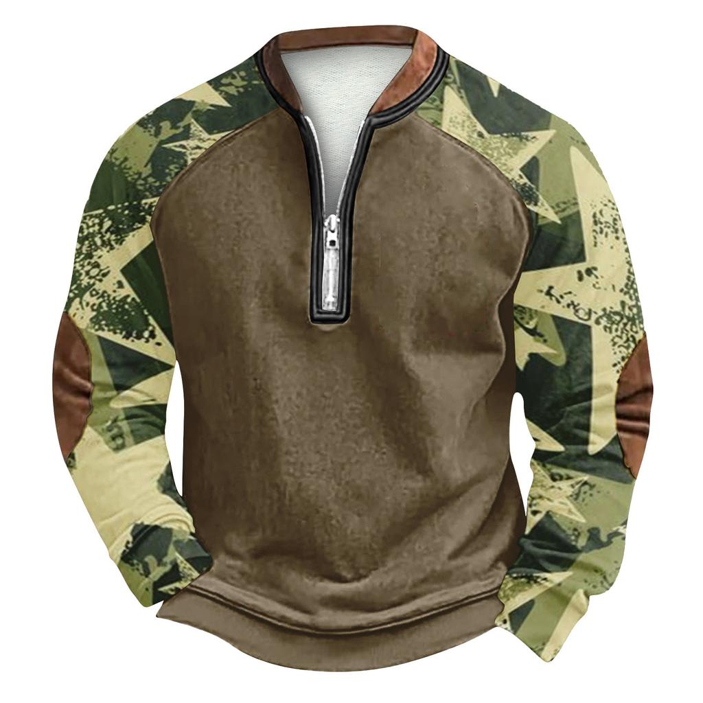 Erkek Kış Tokalı Sweatshirt Erkek Baskılı Erkek Sweatshirt