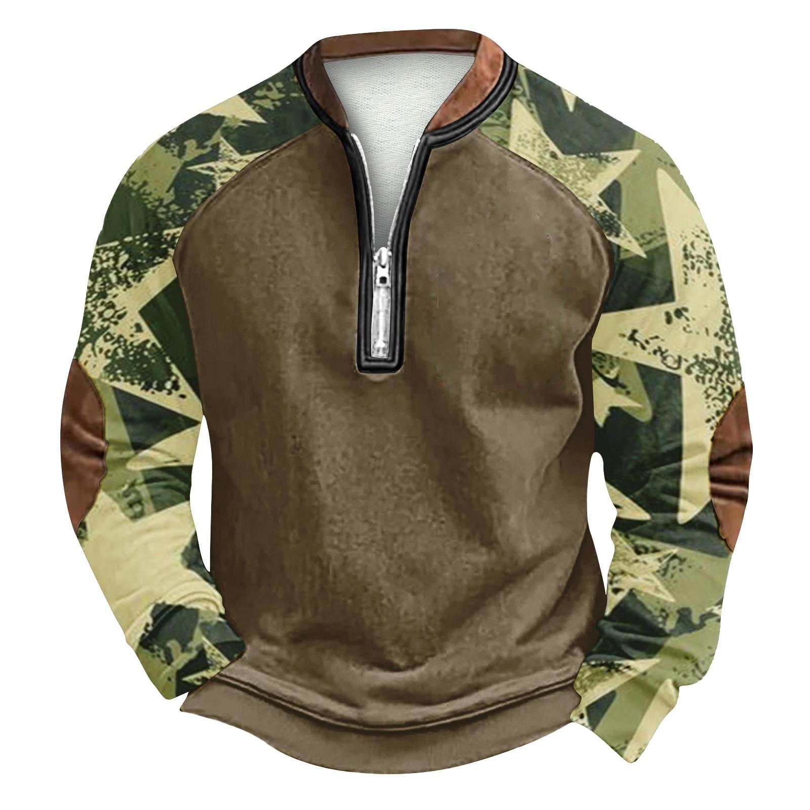 

Мужская зимняя толстовка с пряжкой Мужская толстовка с принтом L