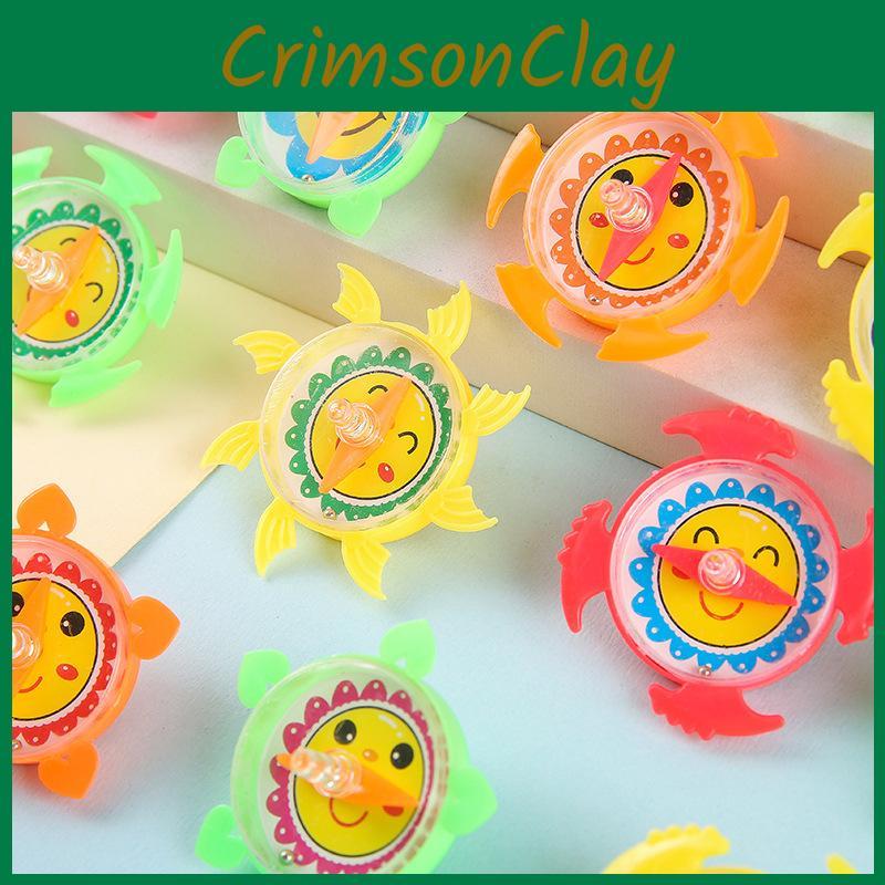 Compass Pattern Flower Mini Plastic Gyro Children Toy For Kid Entertainment