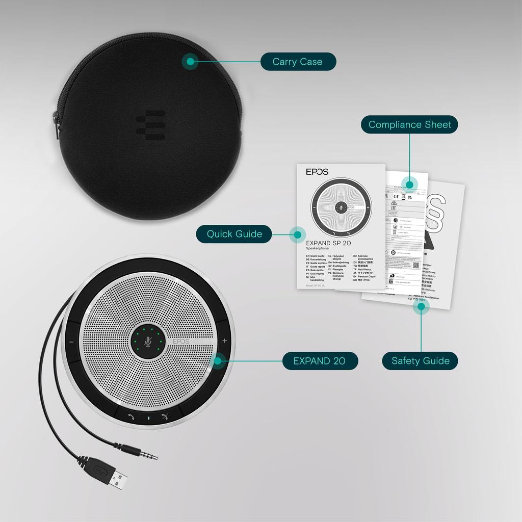Sennheiser SP 20 ML Speakerphone Microsoft Lync Certification []