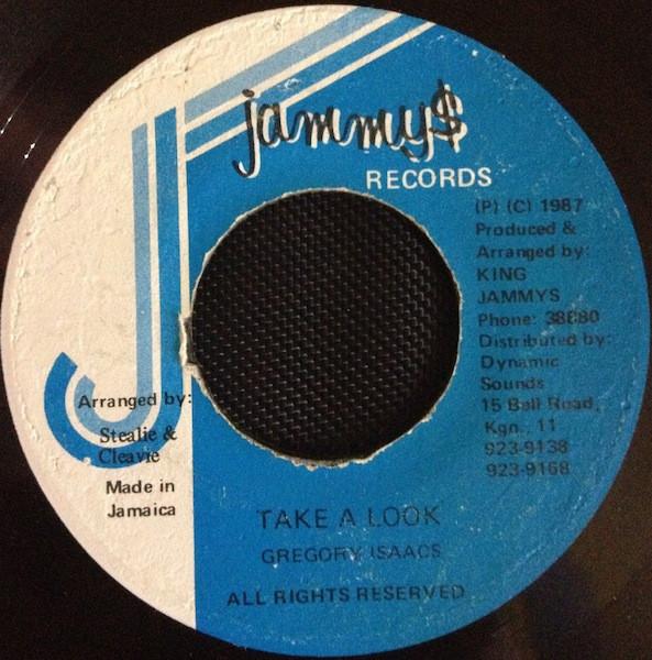 

7inch Record GREGORY ISAACS Take A Look NONE Jammys Records 1987 Jamaica Reggae Ska Dub Used