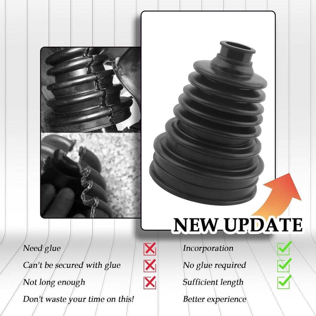 Antriebswellenmanschetten-Satz 2 Stück Antriebswellenmanschetten Universell Gleichlaufgelenk-Manschette Hochflexibel für Autos