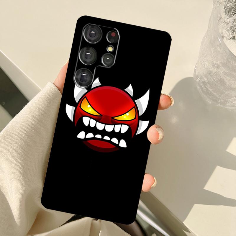 Geometry Dash Case For Samsung Galaxy S23 S22 S21 Ultra Note 20 S8 S9 S10 Note 10 Plus S20 FE S21 FE Cover