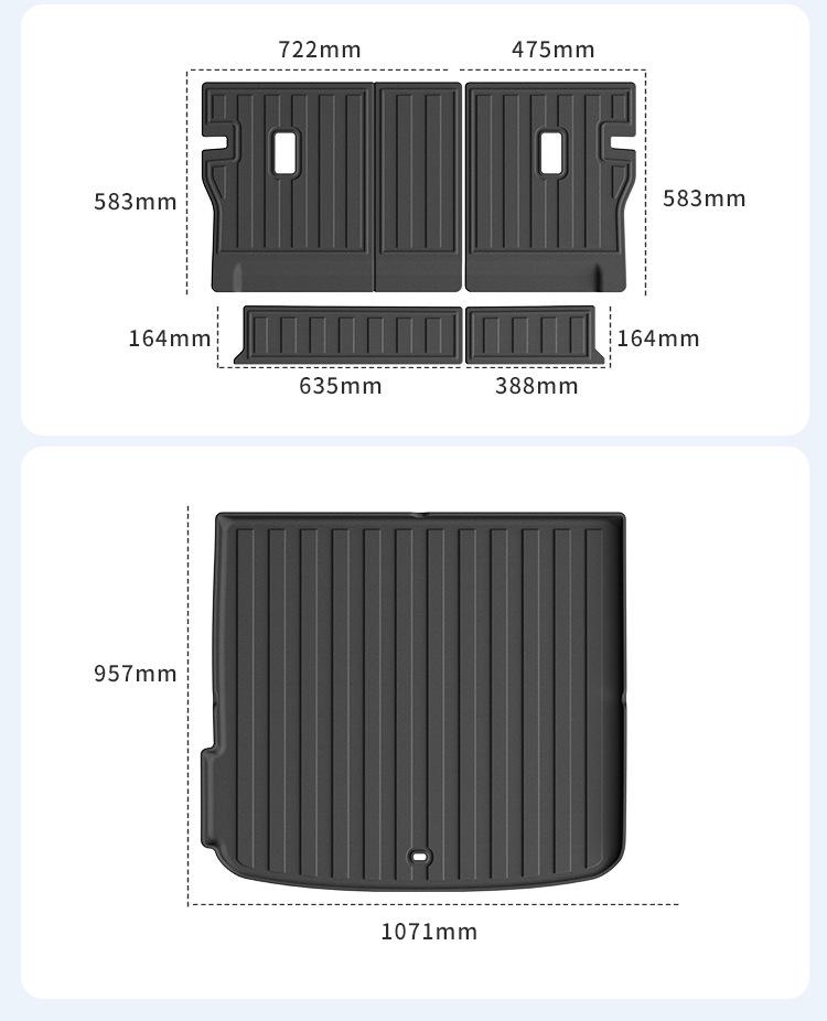 Custom TPE Floor Mats for Chery Tiggo 9X: All-Weather Car & Trunk Protection