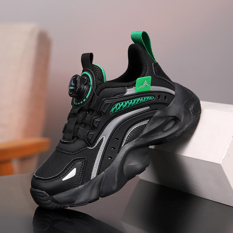 Boys' shoes 2025 autumn new children's sports mesh shoes comfortable and breathable middle and older children's running shoes tide