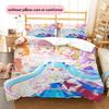 Pretty Cure Best Friends Duvet Cover & Pillowcases, Pretty Cure Fan Bedding, Perfect Gift.chl
