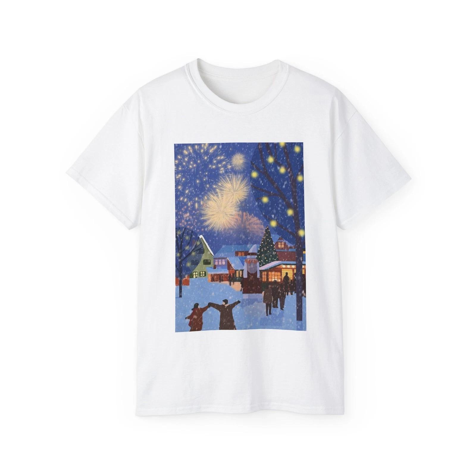 Christmas Winter Holiday Party Celebration | Custom Graphic T-Shirt M
