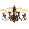 Retro Wrought Iron Pendant Light for Living Room, Villa, or Staircase