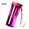 Hot Cold Drink Beverage Container Transparent Water Cup, Portable Plastic Bottle, with Strap Bottle Handle, Clear Heat-resistant Drinkware, for School
