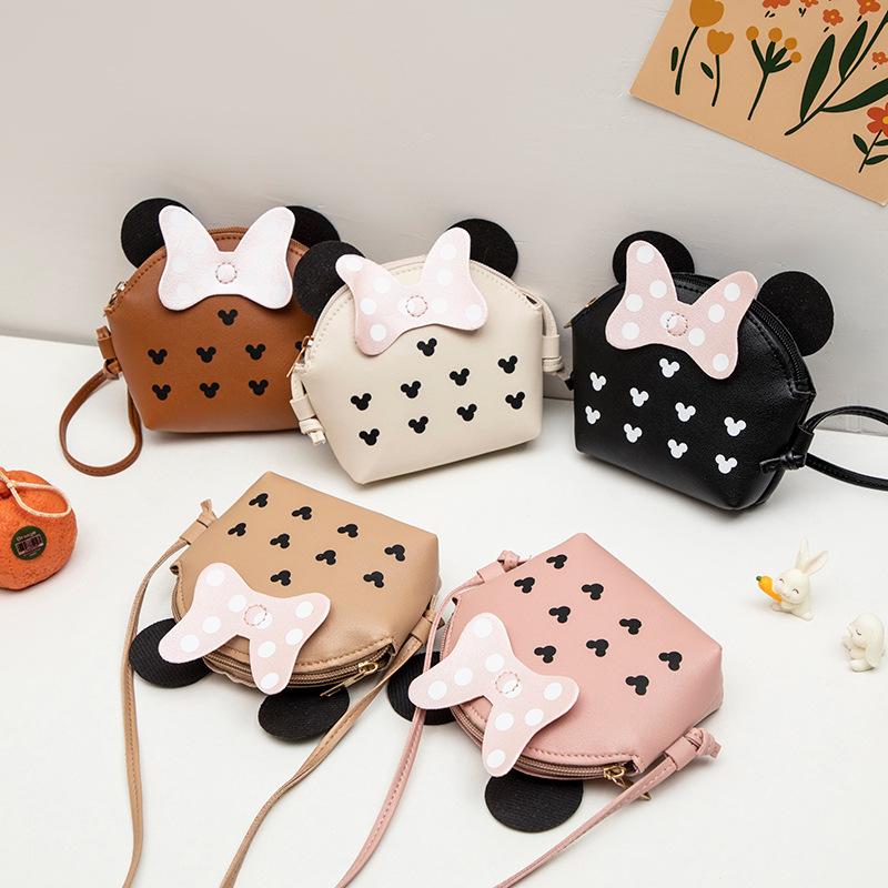2024 Women's Cartoon Heart-Shaped Shoulder Bag with Coin Purse, Color Block Design