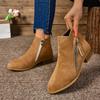 Fashion Women Ankle Boots Autumn Square Heel  Platform Sexy Boots Women New Winter Fashion High Heels Shoes for Women Botas De Mujer