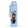 1PC Vintage Witch Group Character Art 750ml Color Plastic Sports Water Bottle Leakproof Flip Straw Lid Suitable for Sports Office Home Use