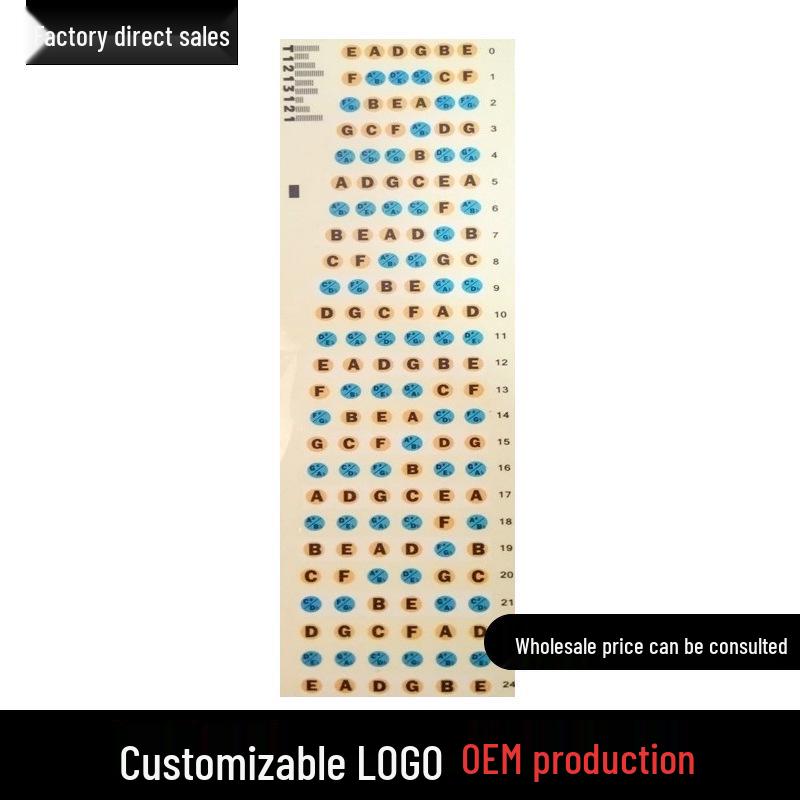 Electric Guitar Fretboard Note Stickers: Beginner Music Theory & Self-Study Accessory