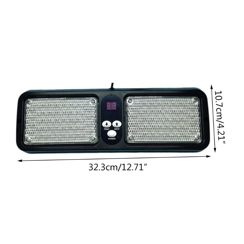 Emergency Strobe Lamps LED Flashing Lights for Truck Car Vehicle Waterproof Warning light Universal Sun Visor 12 Modes