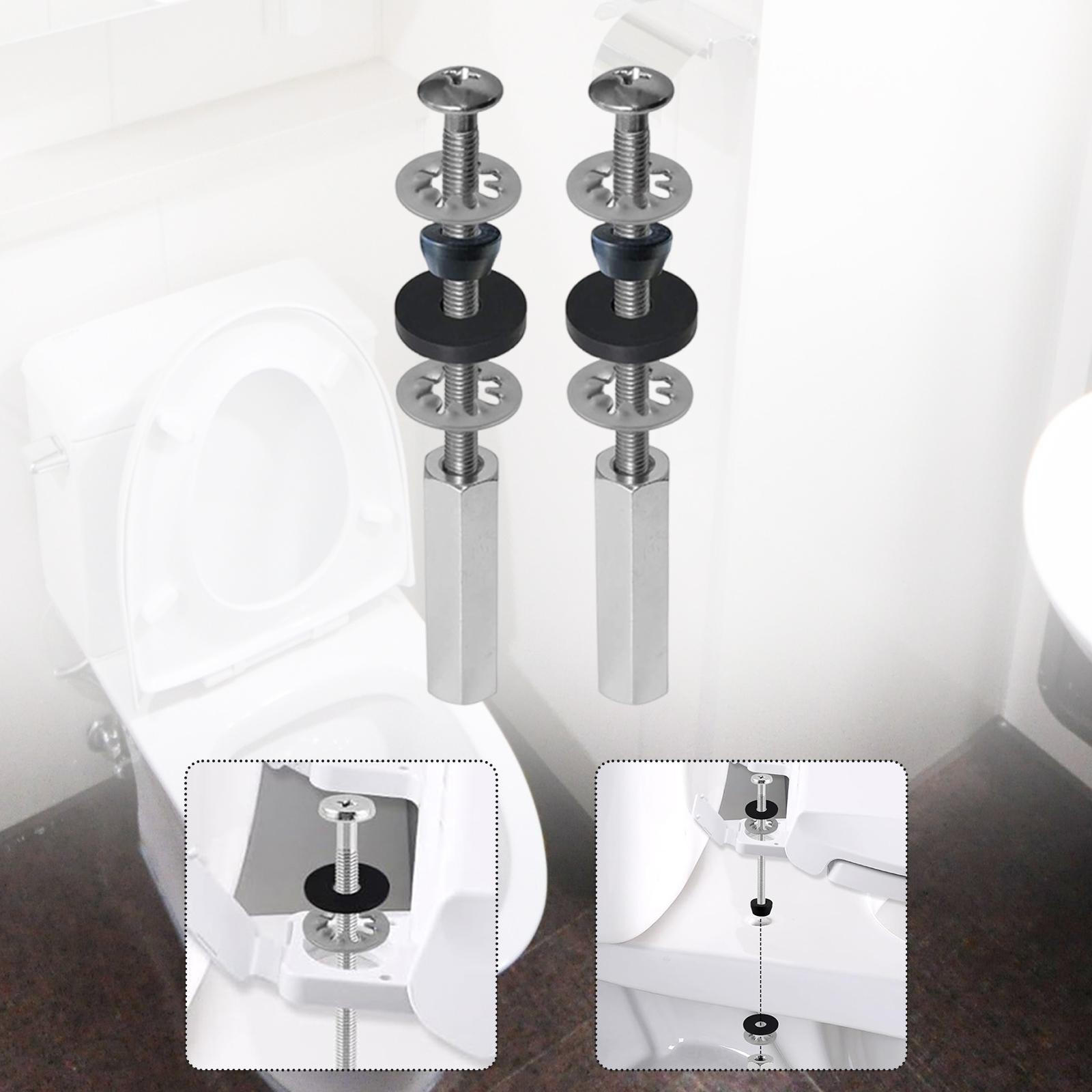 

Сверхпрочные нержавеющие длинные стопорные гайки, крепеж, простые в использовании винты для сиденья унитаза 2 Piece