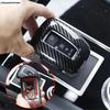 Gear Head Shift Knob Handle Decoration Cover Trim For Mitsubishi Outlander  2024 2025 ABS Carbon Fiber Accessories Interior
