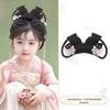 Jade Rabbit Hanfu Wig: Children's Ancient Style Tang Dynasty Updo with Hair Padding and Bun Headdress