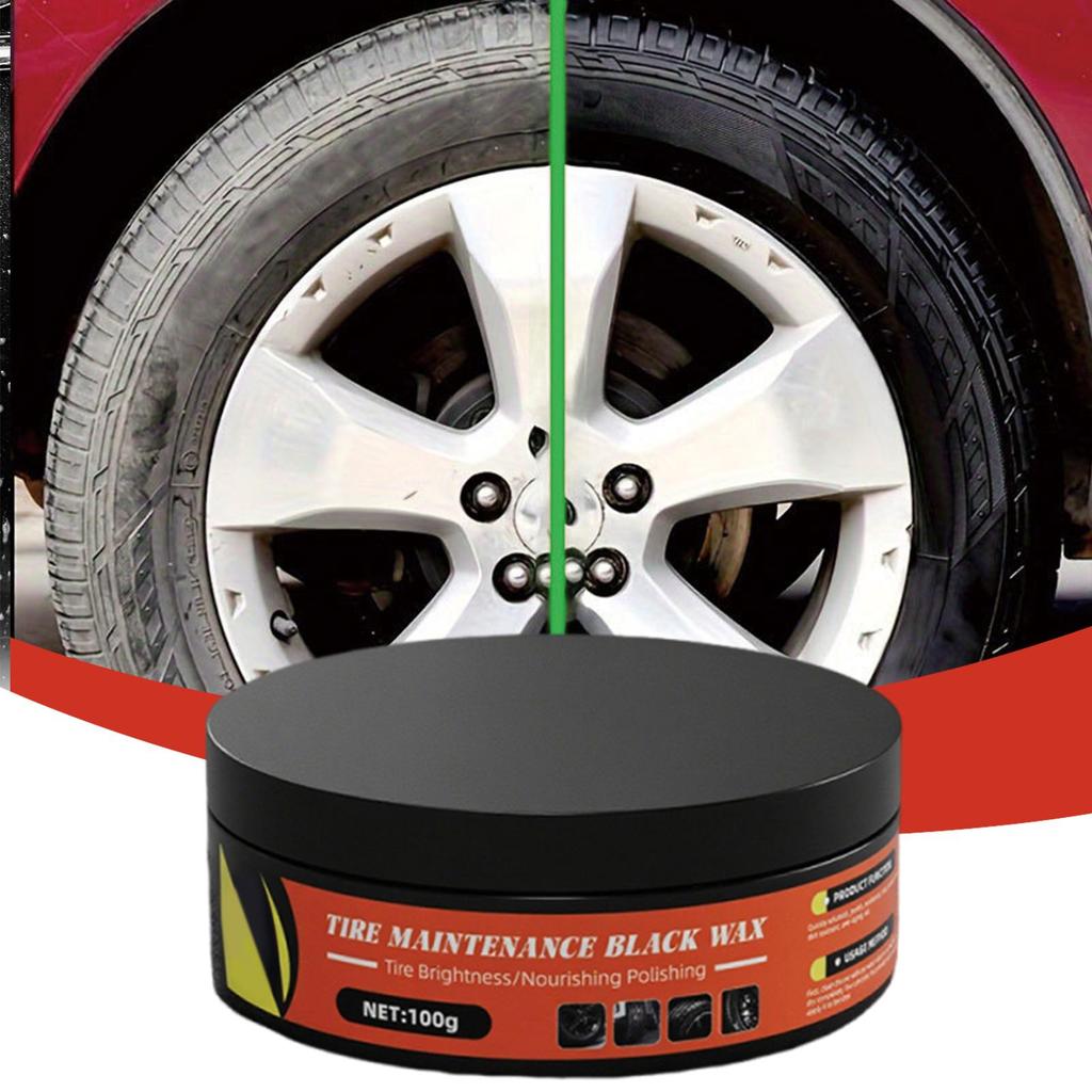 Car Tire Retreading Paste Blackening, Durability Cleaning, Wax Tire Maintenance, Waterproofing, Anti-aging, Retreading Wax