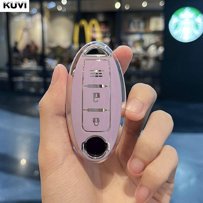 3 Button New Tpu Car Key Case Cover For Nissan Leaf Micra Qashqai J11 J10 X Trail T32 Versa Note Patrol Fob Keychain Accessories