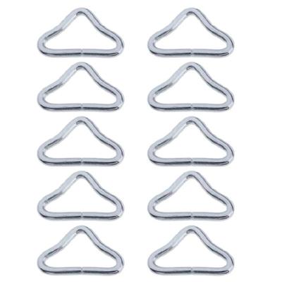 10Pcs Triangular Steel Rings Buckles V-rings for Trampoline Replacement Repair Trampoline Triangular Buckles