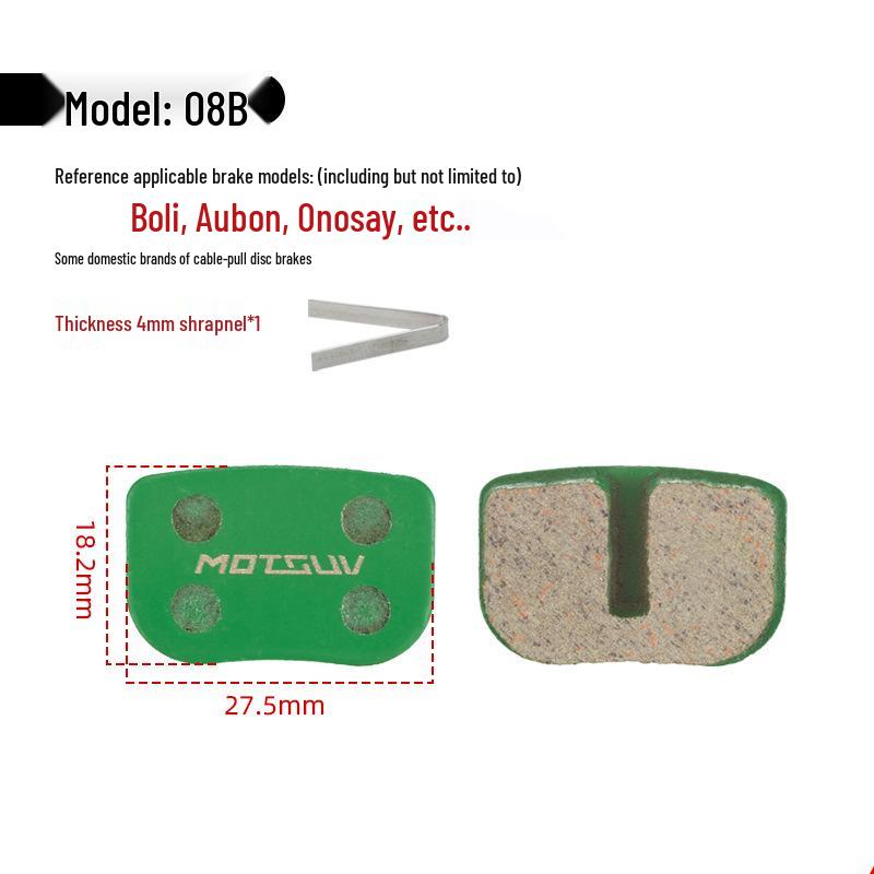 Hydraulic Disc Brake Ceramic Pads for Mountain Bikes