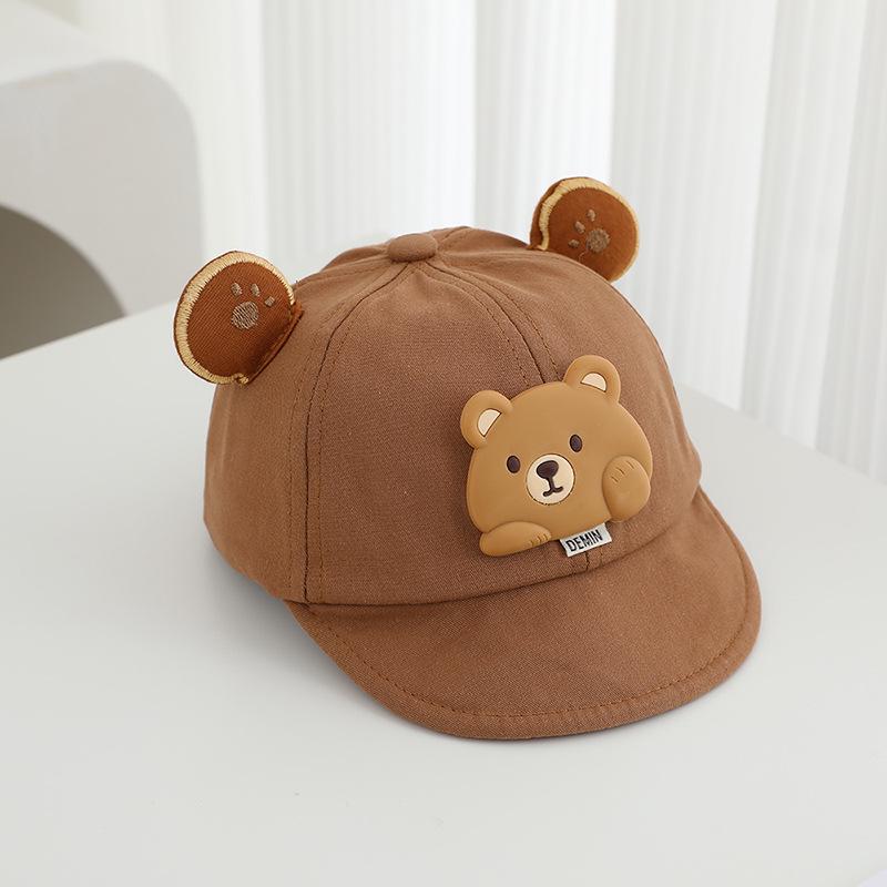 Kleiner Bär Baby Baseballkappe - Weiche Krempe, Niedlich & Vielseitiger Sonnenschutz für Jungen & Mädchen