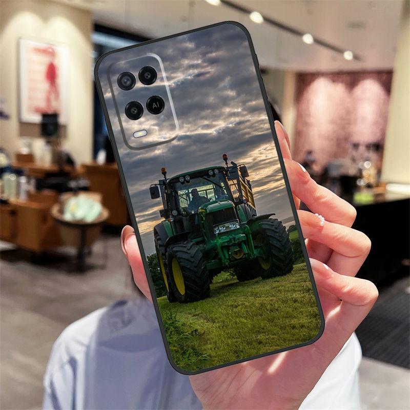 Farm Vehicle Tractor Case For Oppo A78 A98 A79 A18 A38 A58 A40 A60 A80 A16 A76 A96 A15 A74 A94 A54 A17 A77 Cover