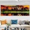 5d Diy Full Diamond Painting Landscape Large Wall Painting Round Diamond Cross Stitch Handmade Art Pictures Bedroom Home Decor