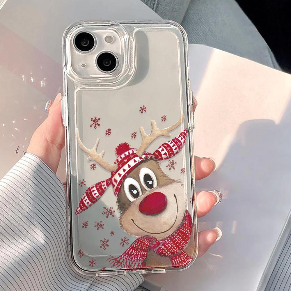 Christmas Phone Case for iPhone 11 13 XR 15 Pro Max 12 16 Pro Max for iPhone 14 7 8 Plus XS Max Samsung A15 A55 A05 Redmi 12 13C 13 Huawei Mate 30 40