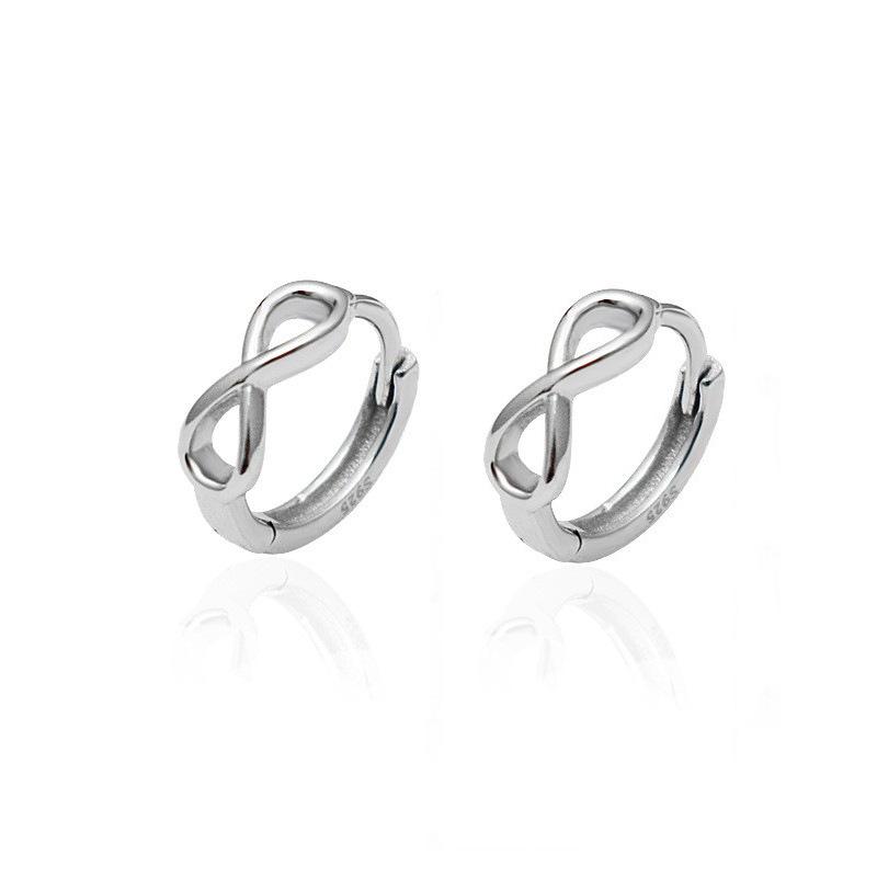 

Серьги Circulation Unlimited Love, персонализированные, креативный стиль, простое кольцо, пряжка Mobius, полая, 8 символов, бесконечная пряжка для ушей Copper