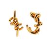 Creative Asymmetric Twisted Knot Geometric Earrings for Women