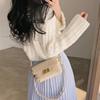 Ladies Autumn Winter Long Sleeve V Neck Solid Color Knitted Plush Blouse Sweater Top