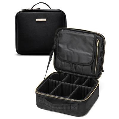 Rownyeon Professional Makeup Box Funkční velkokapacitní make-up pouzdro s štětci na make-up, 1 kus
