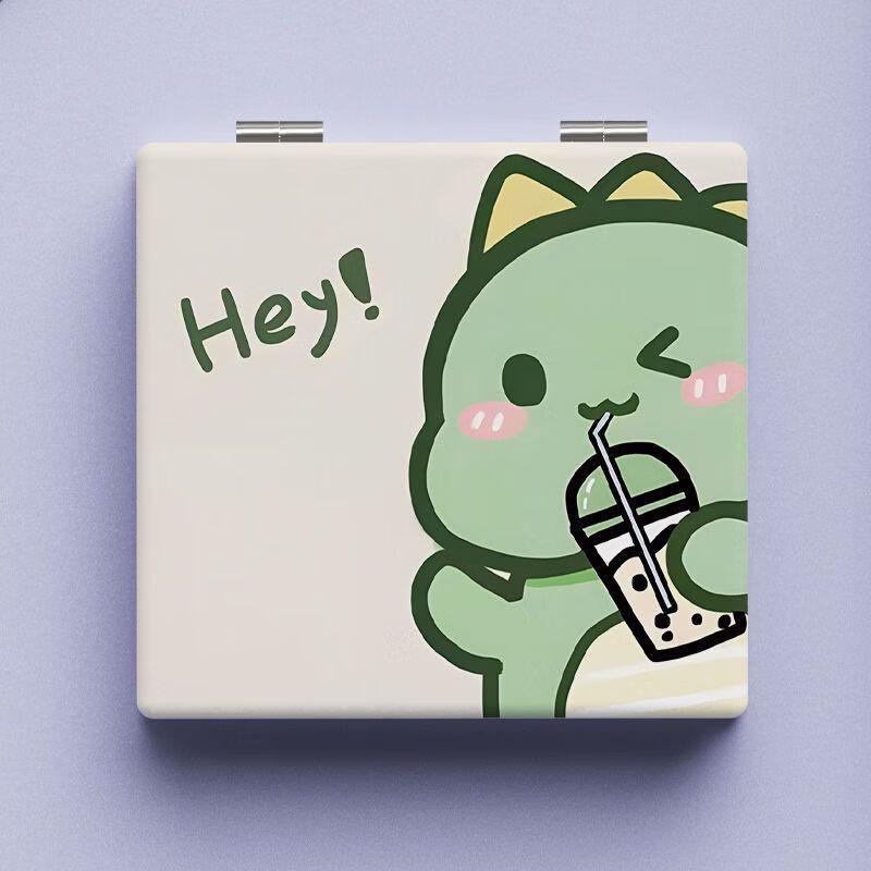 Cute Cartoon Portable Square Makeup Mirror