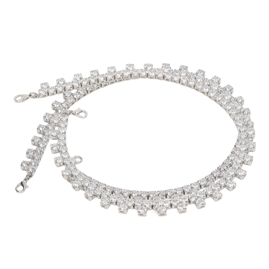 Rhinestone Trim Beautiful Shiny Rhinestone Chain for Wedding Dresses Headwear Necklaces Craft Decoration