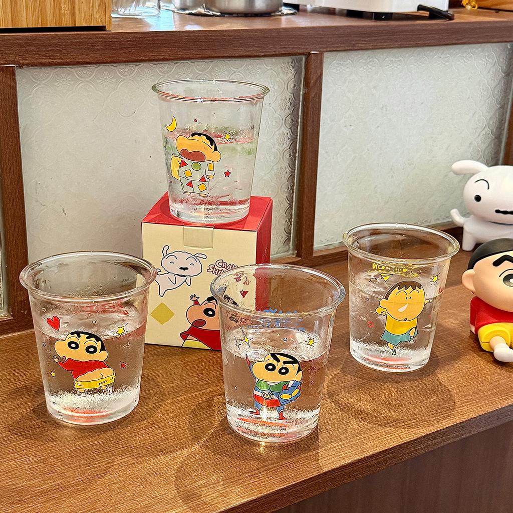 Glass Cup High Value Water Cup Household Couple Coffee Flower Tea Cup Office Milk Cup