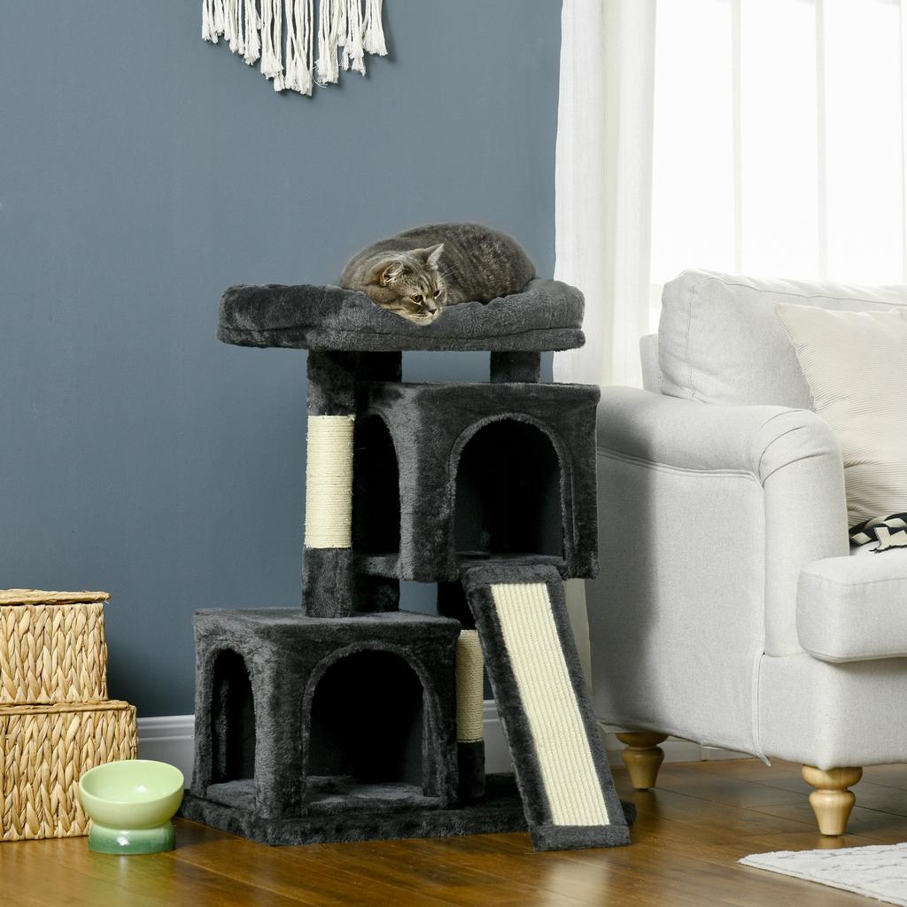 Cat Tree 83 Cm Small Cat Scratching Post with Sisal Posts, Cat Scratching Post, Cat Climbing Tree, Cat Tree, Cat Furniture Play Tree for Small Cats
