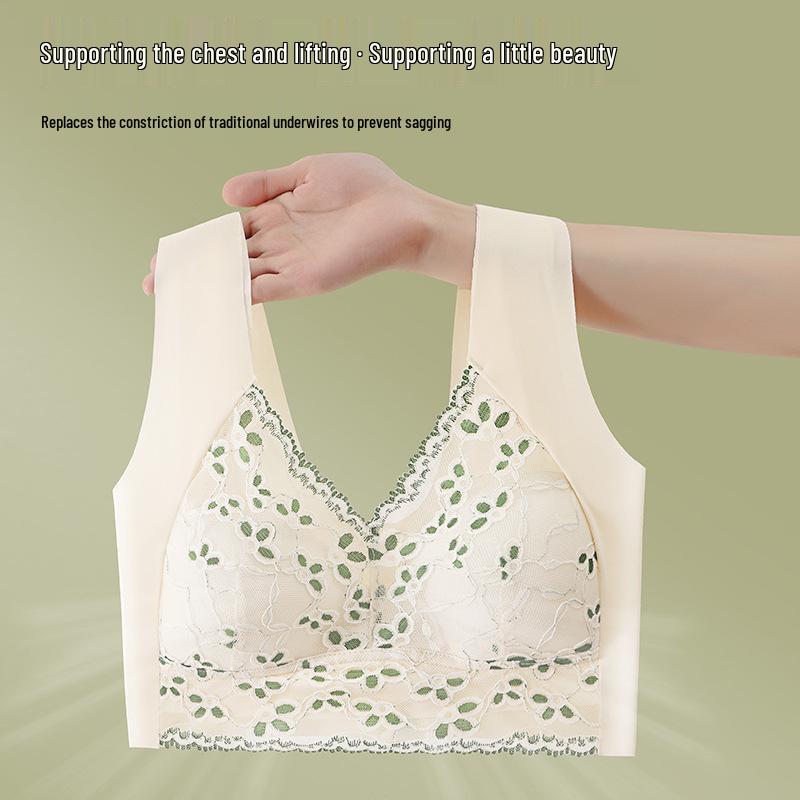Seamless Lace Bandeau Bra: Wireless, Fixed Cup for a Flattering Look
