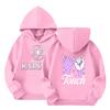 Girl Group Printed Long Sleeve Hoodie Sweatshirt for Girls Casual Everyday Wear