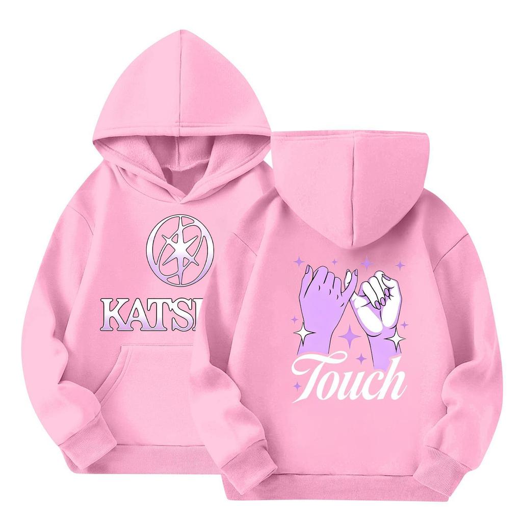 Girl Group Printed Long Sleeve Hoodie Sweatshirt for Girls Casual Everyday Wear