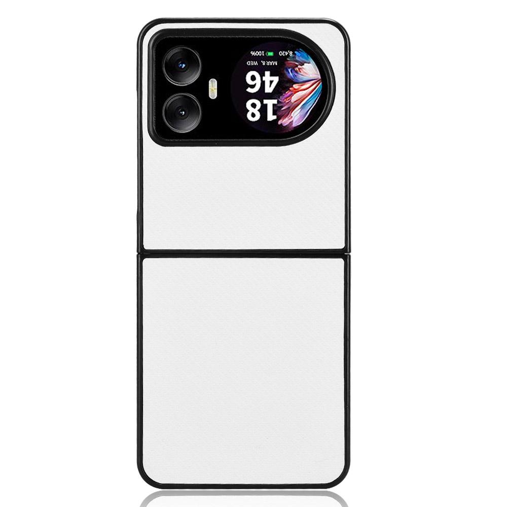 

For Blackview Hero 10 4G Case Carbon Fiber Texture Shockproof PU+PC Phone Cover White