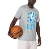 Nike James All-Star Letter Print Crew Neck Casual Loose Short Sleeve T-Shirt Men T-Shirt Gray NKAPSP22TE11946NBA