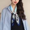 Scarf with print, women' synthetic silk, gift scarf, 70x70