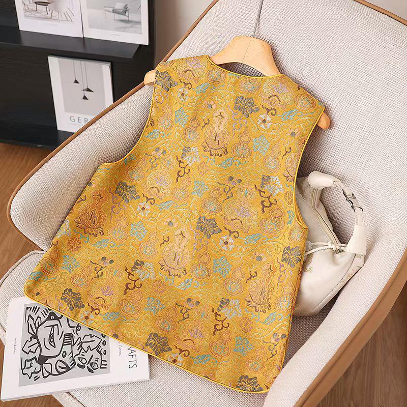 Elegant Retro Chinese-Style Women's Vest