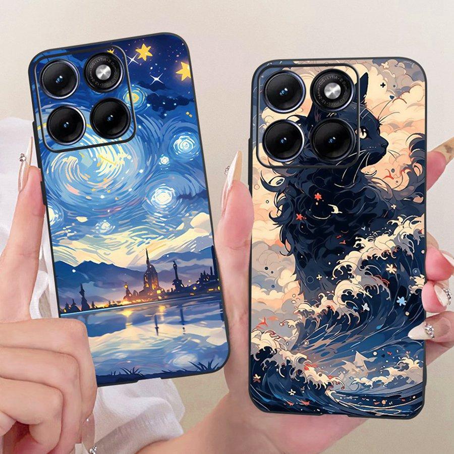 For Motorola Edge 70 Fusion Phone Case 2026 Cover Cute Cats Printing Soft Silicone Shell for Moto Edge70 Fusion XT2605-1 Funda